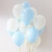 Μπαλόνια σε παστέλ αποχρώσεις γαλάζιο λευκό ιδανικός στολισμός για βαπτίσεις